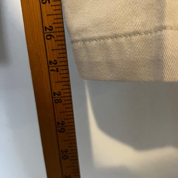 VINTAGE Lee Pants Flat Front Tan Button Back Pocket Straight Leg Mens Size 36 - Picture 5 of 12